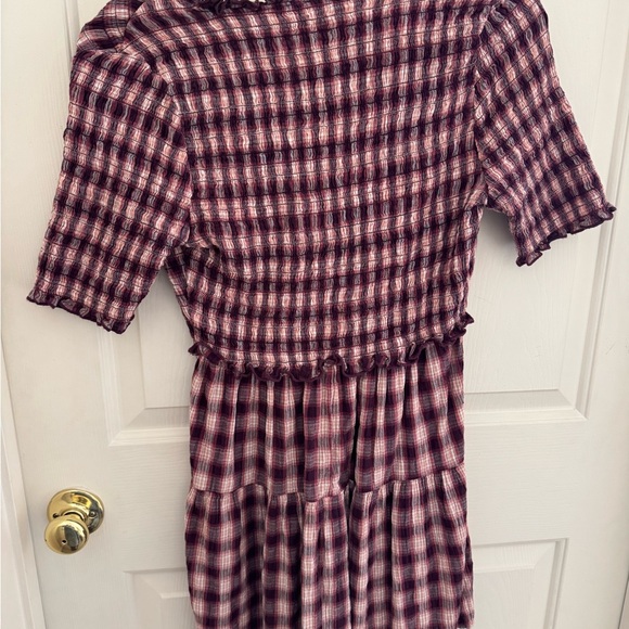 🤍AE Preppy Maroon/Purple Plaid Mini Dress 🤍 - Picture 5 of 5
